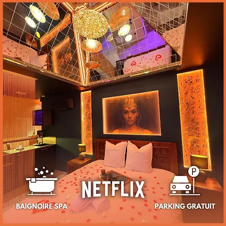 Appartement Le Secret De Cleopatre, De Luxe Avec Jacuzzi Et Piece Secrete Scheibenhard